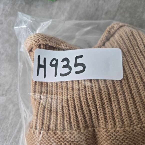 POL Slouchy Sweater Sz S Tan Cotton Knit Relaxed Oversized Boho Grunge Pull Over - Picture 13 of 13